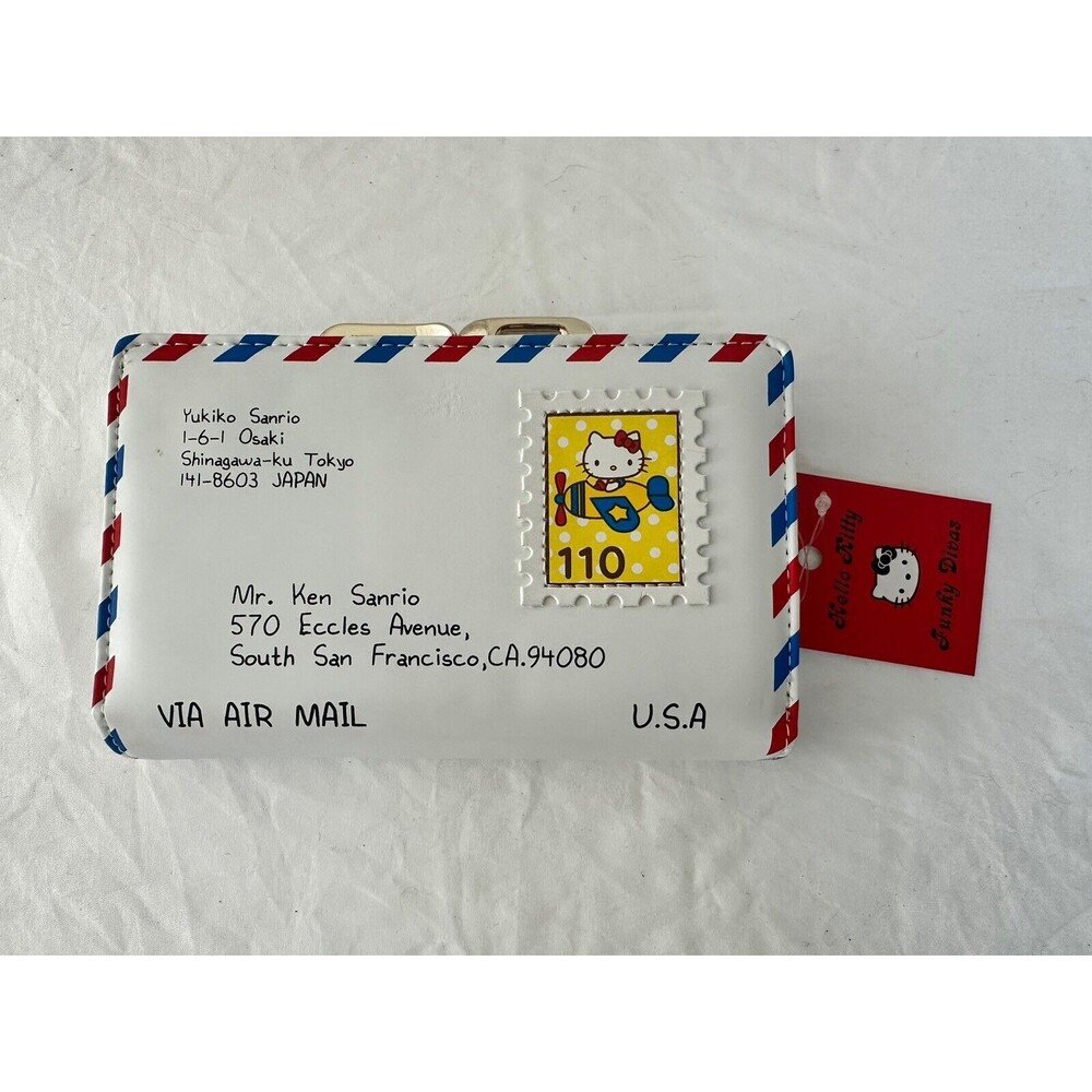 Rare! Vintage 2008 Hello Kitty Travel Long Wallet Japan Only